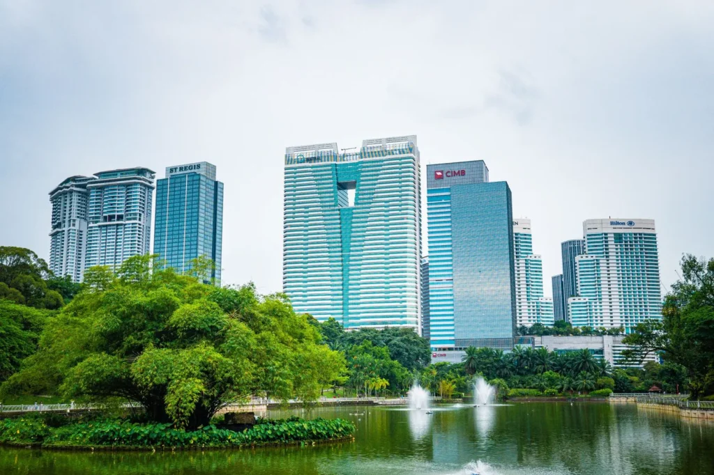 Office towers in Kuala Lumpur, where many companies are moving into newer buildings
